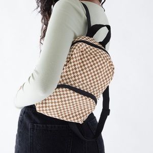 NWT Checkered Mini Backpack